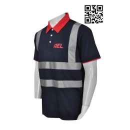 D198 Printing Own design industrial uniform  design reflective striped Polo shirt  online order industrial uniform   D198 Printing Own design industrial uniform  design reflective striped Polo shirt  online order industrial uniform